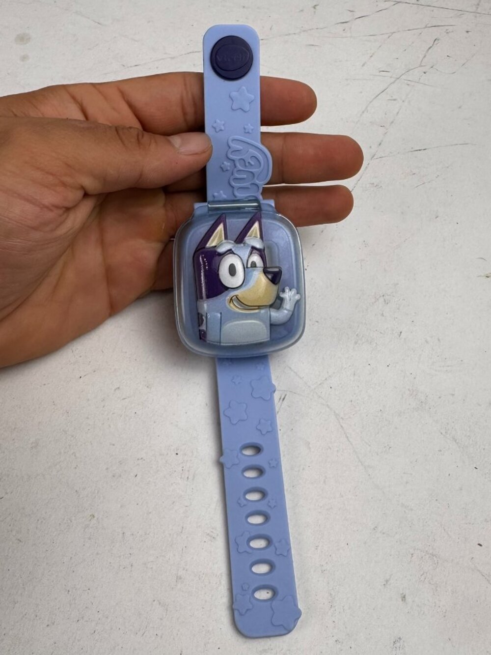 VTech Bluey Flip Cover Digital Watch Alarm Timer Games Kids Wristwatch